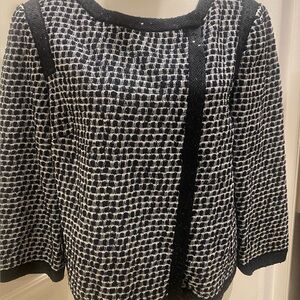 St. John Black and White Tweed Jacket